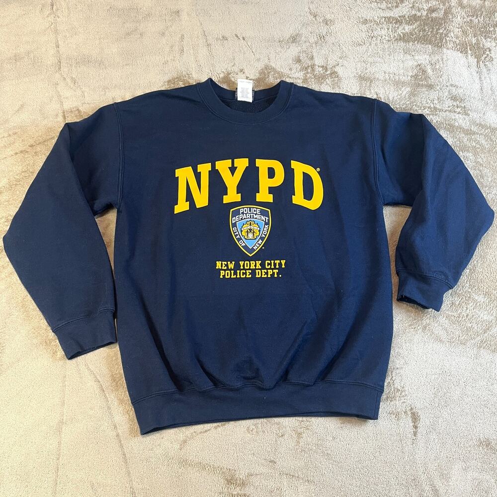 NYPD Sweatshirt Officially Licensed NYPD Navy Blue Sweatshirt Size Medium